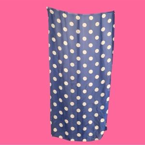 Diva Blue and White Polka Dot Silk Swimsuit Cover up.